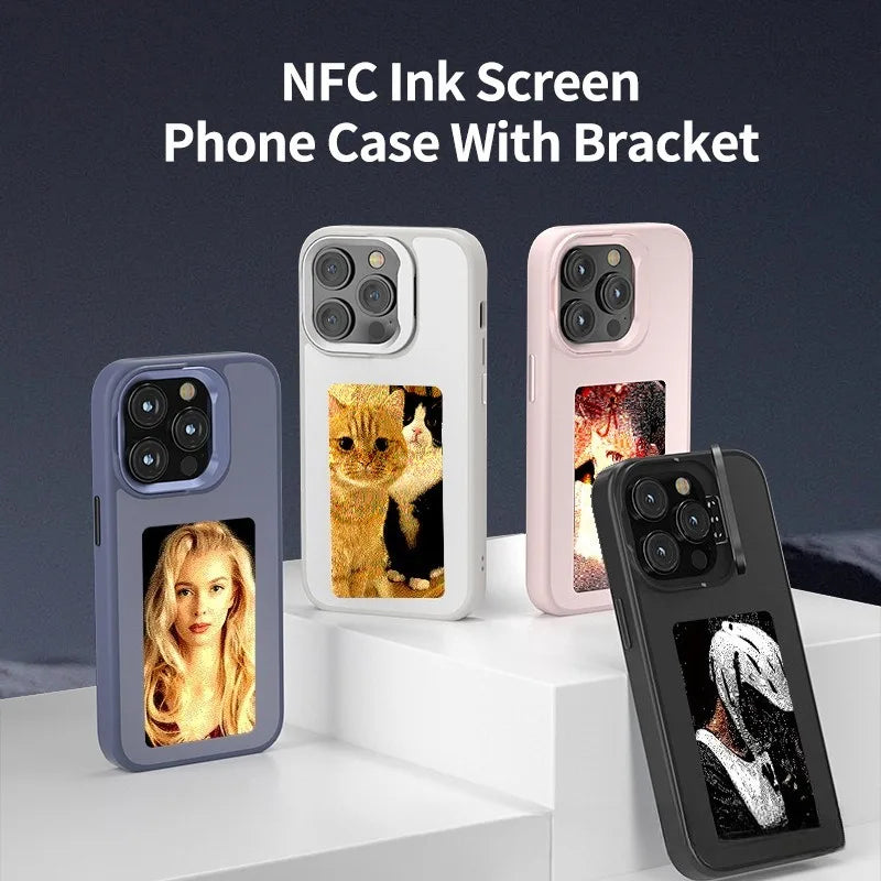 E-Ink Phone Case for iPhone 15 Pro - Customizable Display Shockproof Cover Tidesmit