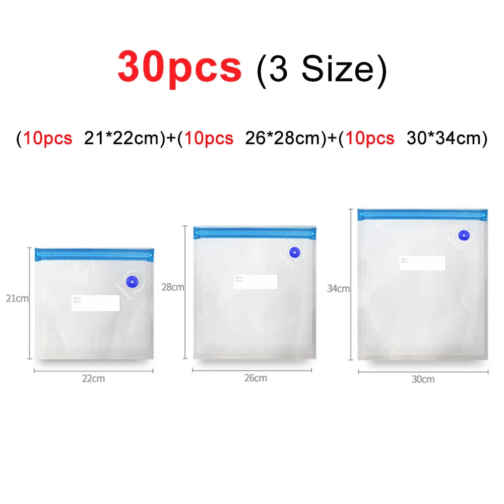 Electric Vacuum Sealer Pump Rechargeable Air Pump Automatic Sealing Machine with Reusable Vacuum Sealer Bags Food Packaging Bag