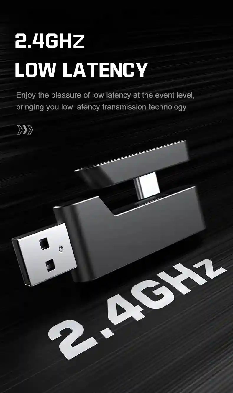Tidesmit GT828 Wireless Gaming Headset with Low Latency Audio Tidesmit