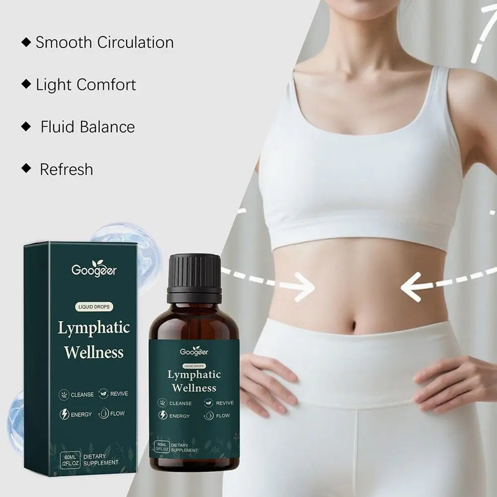 Lymphatic Drainage Drops 2000mg Herbal Blend with Elderberry Echinacea Dandelio Supports Lymphatic Drainage, Immune System