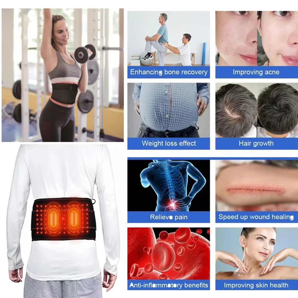Red Light Therapy Belt: 120 LED Portable Wellness Device for Home Use Relaxation Treatment Tidesmit