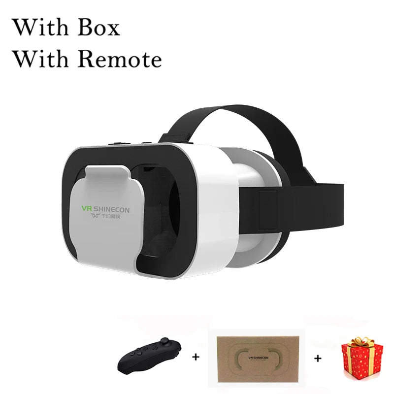 VR Headset for Smartphones - Lightweight Immersive Mobile VR Glasses With Remote Tidesmit