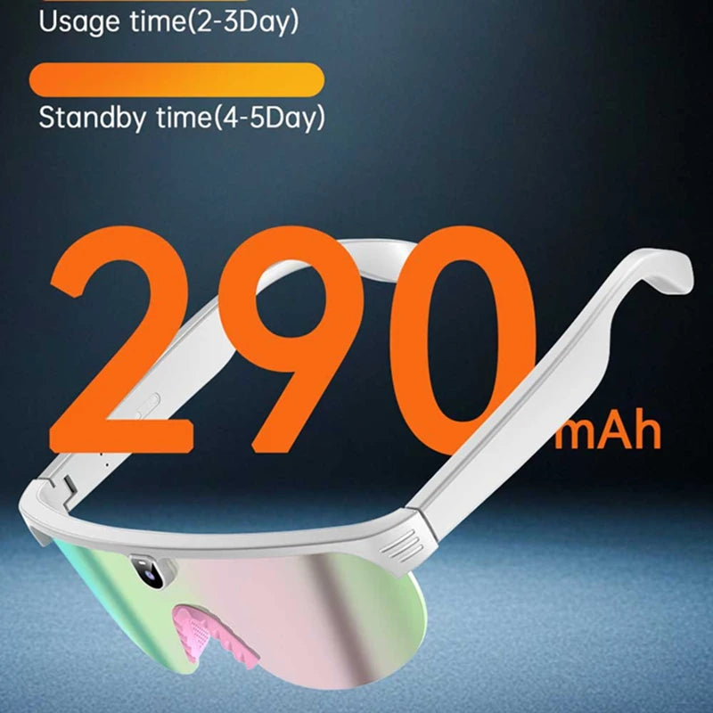 Smart Audio Sunglasses with HD Camera and Bluetooth Translation Tidesmit