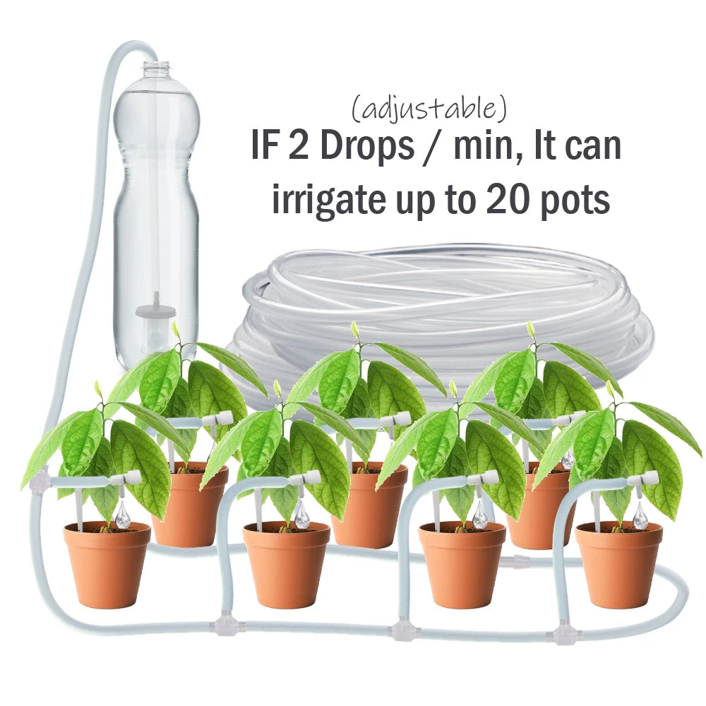 Garden Drip Irrigation Kit with Regulating Valve Potted Plant Watering Device 4/7mm Hose Watering Saving Micro Dripper Greenhous