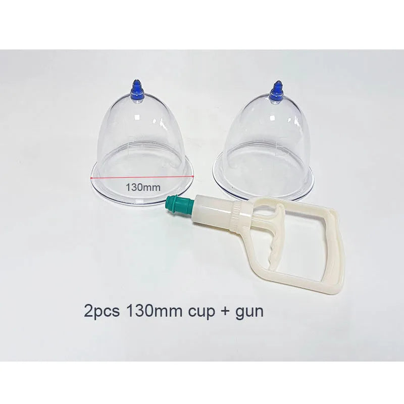 Breast Enhancement Vacuum Pump – Professional Lifting Suction Cup System Fascia Gun 130mm cup w gun Tidesmit