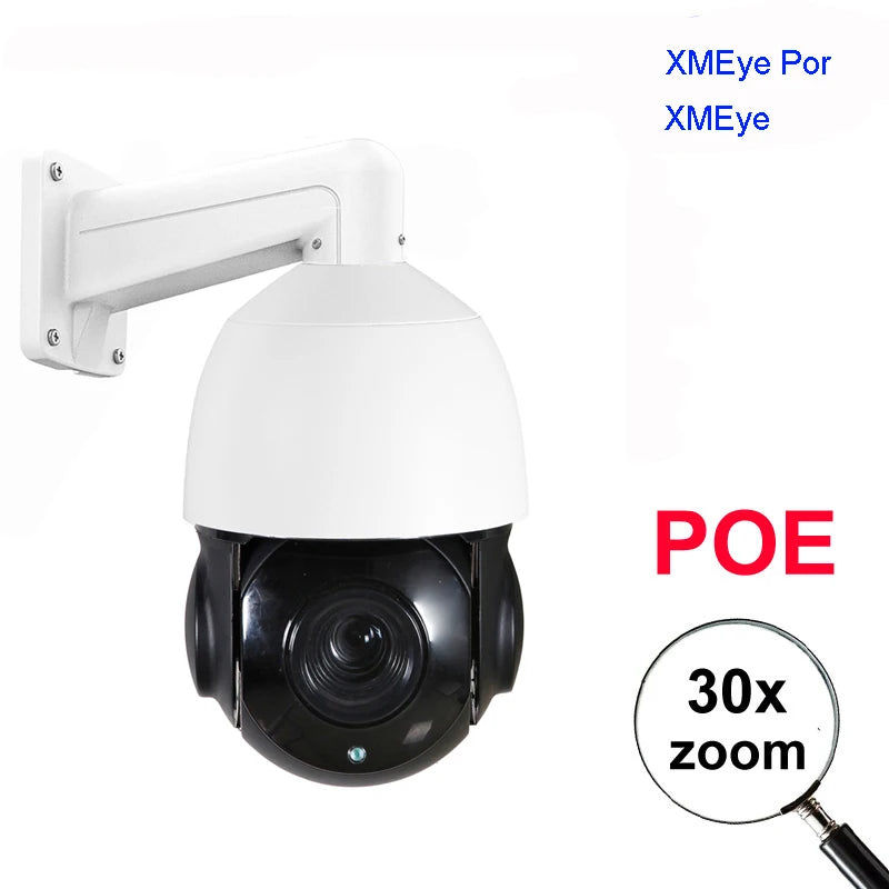 onvif- compatible 4K 8MP 6MP 5MP IP PTZ camera outdoor H265 POE IP PTZ camera 30x zoom ptz ip camera speed dome