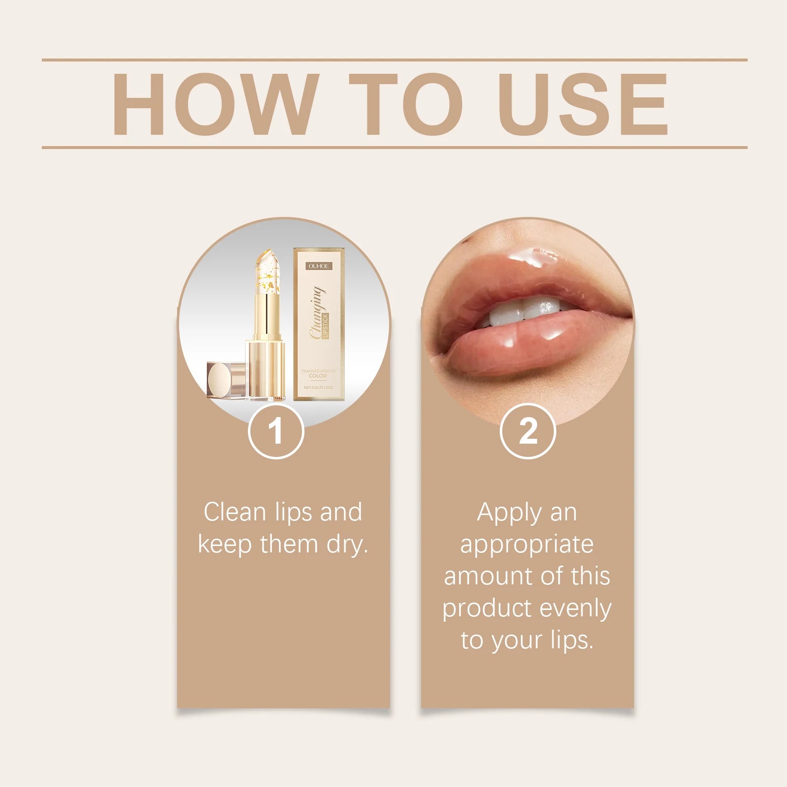 Color Changing Nourishing Lip Care Balm – Hydrating Formula | Tidesmit Lip Care Tidesmit
