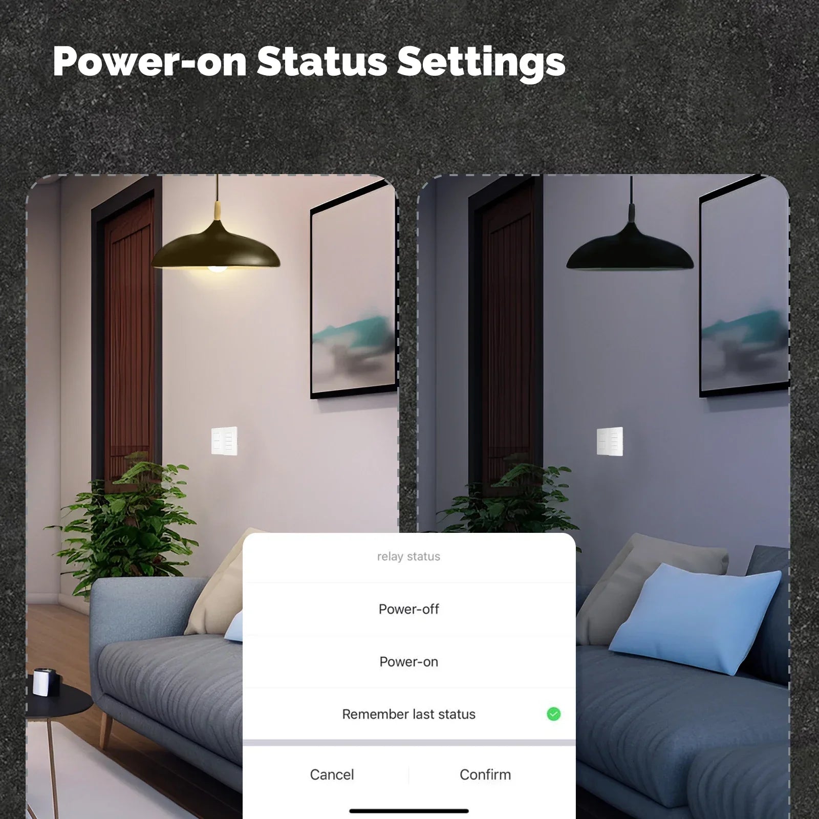 Smart Wi-Fi Wall Switch | App Controlled Light Switch | 1-4 Gang Tidesmit Tidesmit