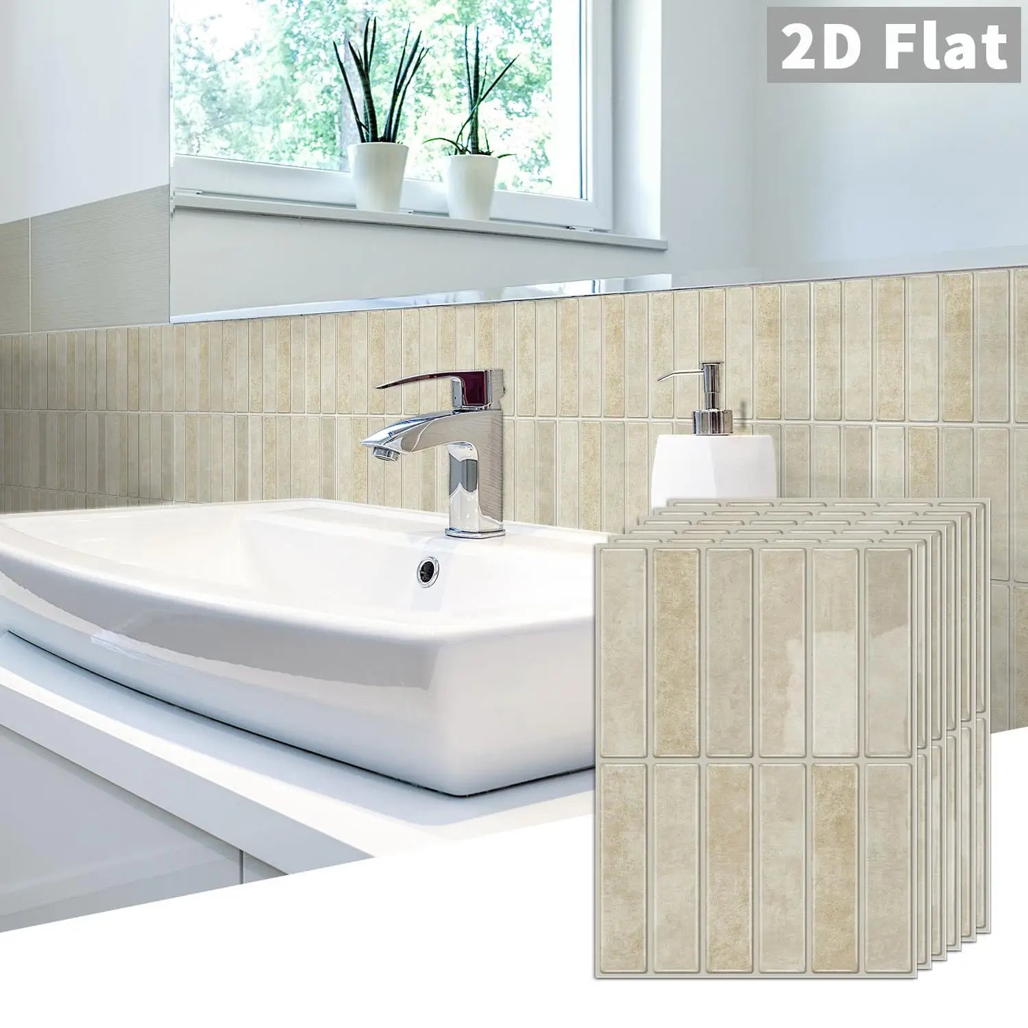Self-adhesive tile decals, peel-and-stick tile stickers, splash-proof wall decor for kitchens and bathrooms, bedroom decor