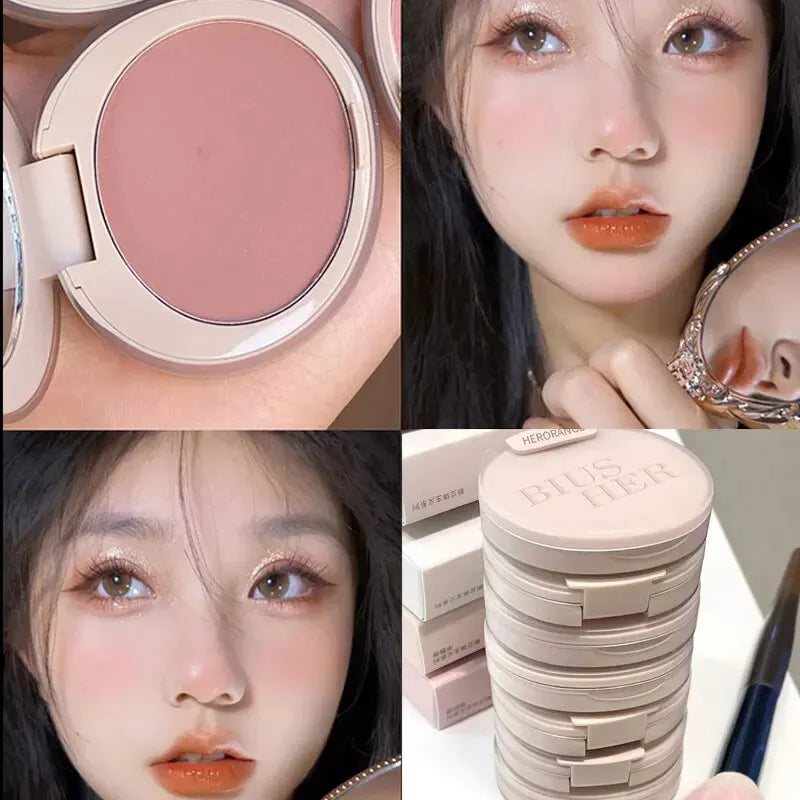 Tidesmit HERORANGEHR526 monochromatic blush shade swatch for waterproof long lasting face makeup