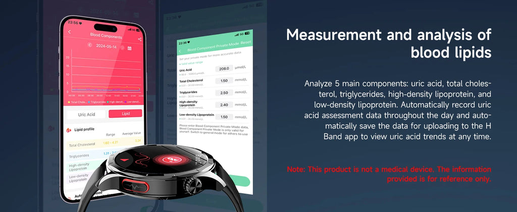Marsyu AI-GPT Nursing Grade Health Smart Watch Body Fat Uric Acid ECG+PPG Body Fat BP HD Call Sports Smart Watch For Men Women