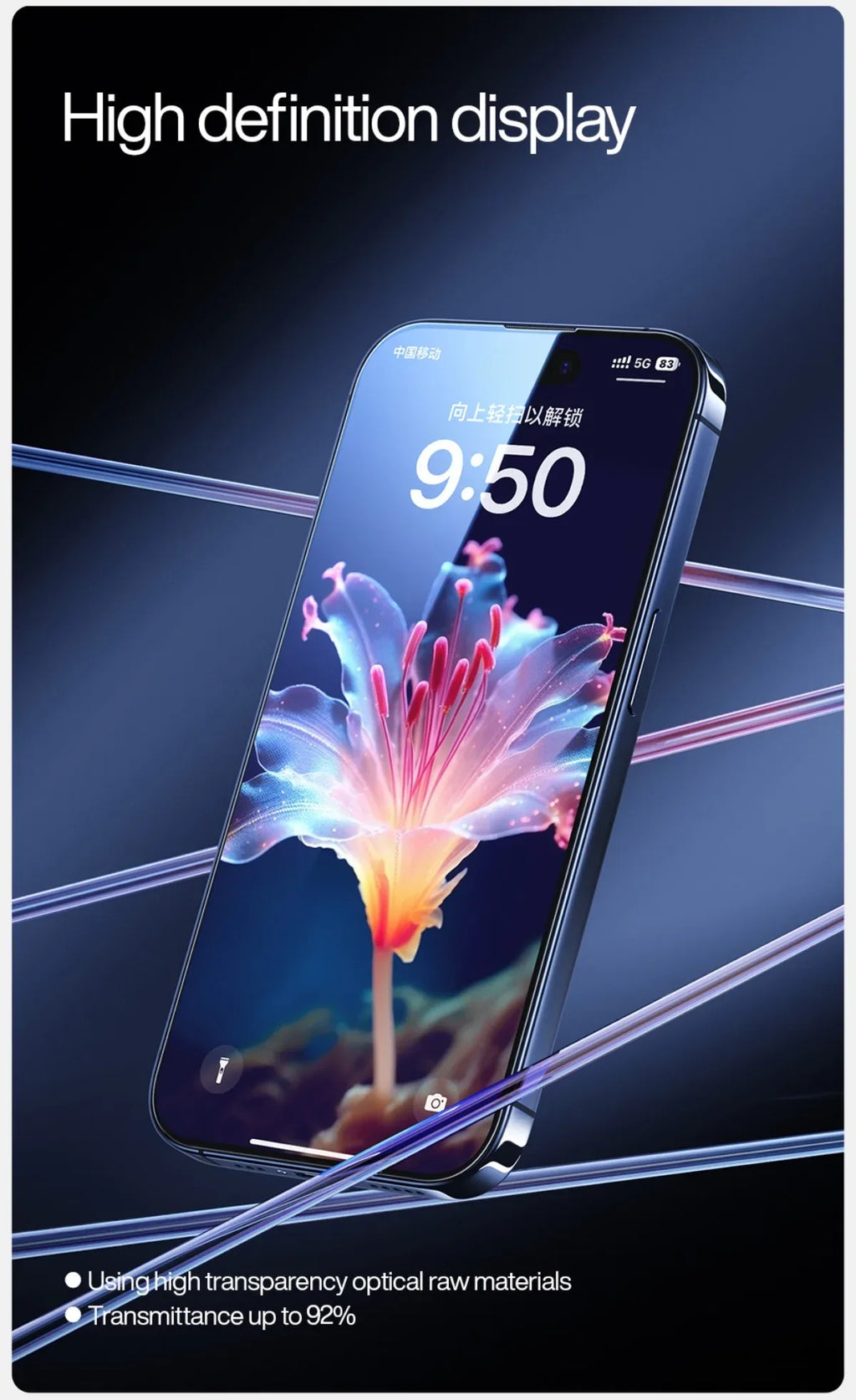 iPhone 15 Pro Max Screen Protector | Anti-Blue Light Tempered Glass Tidesmit