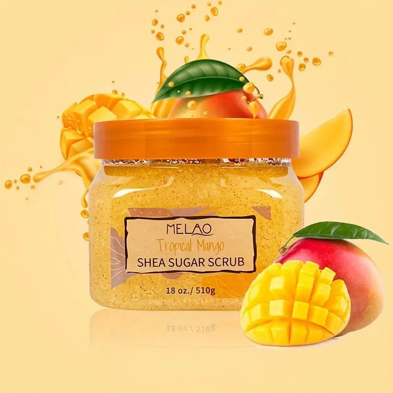 Organic Fruit Sugar Body Scrub | Exfoliating Shea Skin Polish by Tidesmit Scrubs Treatments Tidesmit