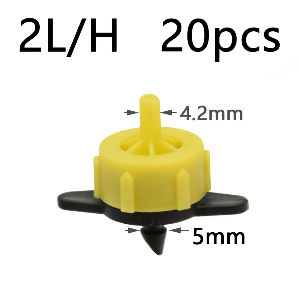 Garden Drip Irrigation Dropper 1/8" 2/4-Way Water Pipe Connector 4/7mm To 3/5mm Hose Bend Arrow Emitter Watering Dripper