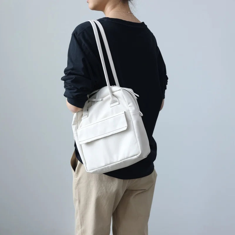 Soft Genuine Leather Women Single Shoudler Bags Small Size Zipper Tote Fashion Versatile Handbag Luxury Design
