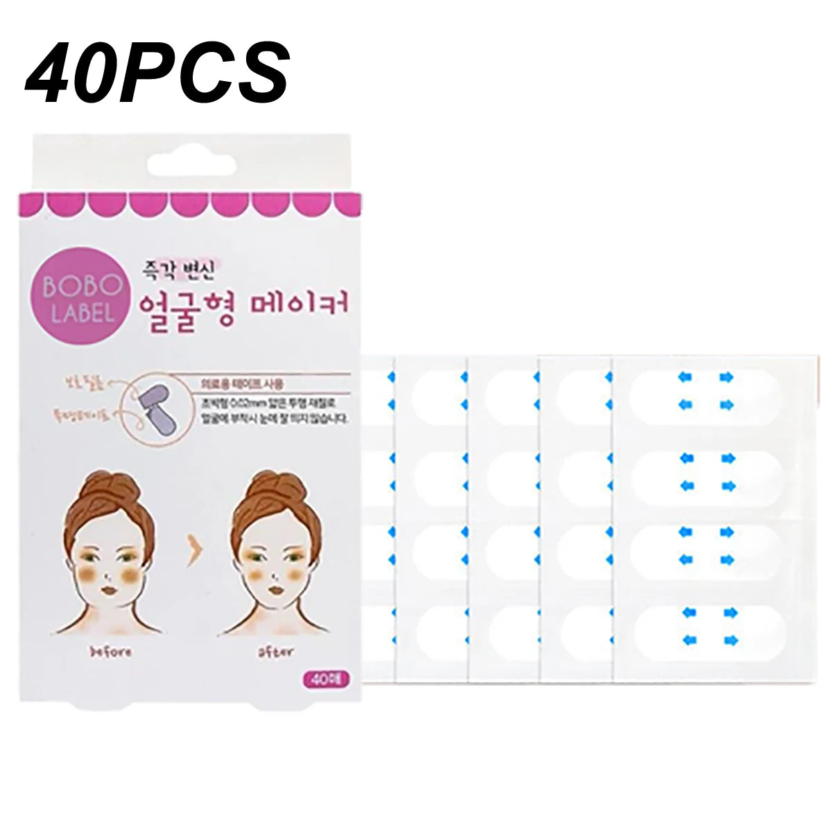 40/240/400Pcs Face Lift Tapes Invisible Face Lift Sticker Wrinkle Removal Stickers Tighten Chin Fade Fine Lines Shape V-Shaped