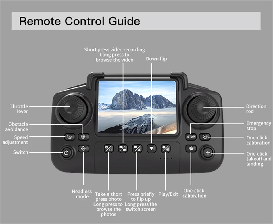 8K Camera Drone with Obstacle Avoidance - Foldable GPS Quadcopter Tidesmit
