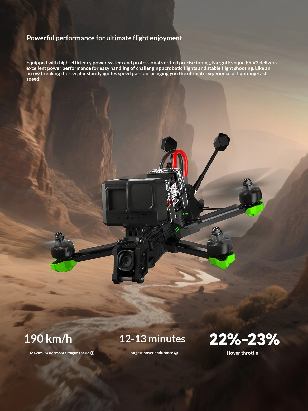 Nazgul Evoque F5 190km/h 5-Inch Freestyle FPV Drone - ELRS Waterproof Tidesmit
