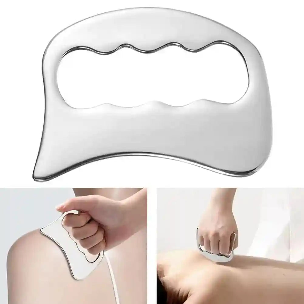 Stainless Steel Gua Sha Massage Tool for Face and Body - Tidesmit Eye Massage Instrument Tidesmit