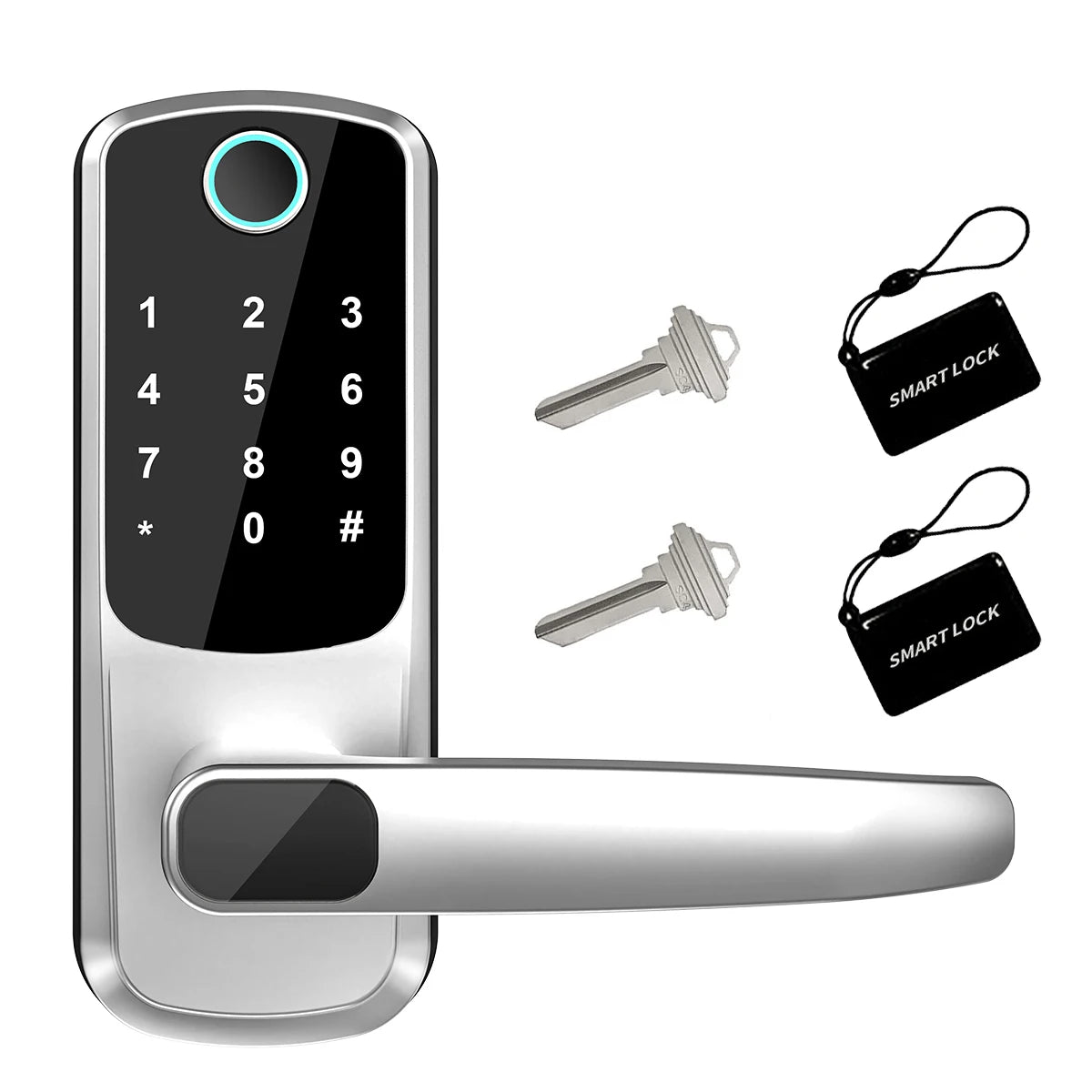 TTLOCK Wifi Electronic Smart Door Lock With Biometric Fingerprint / Password /Smart Card  / Key Unlock/ USB Emergency Charger