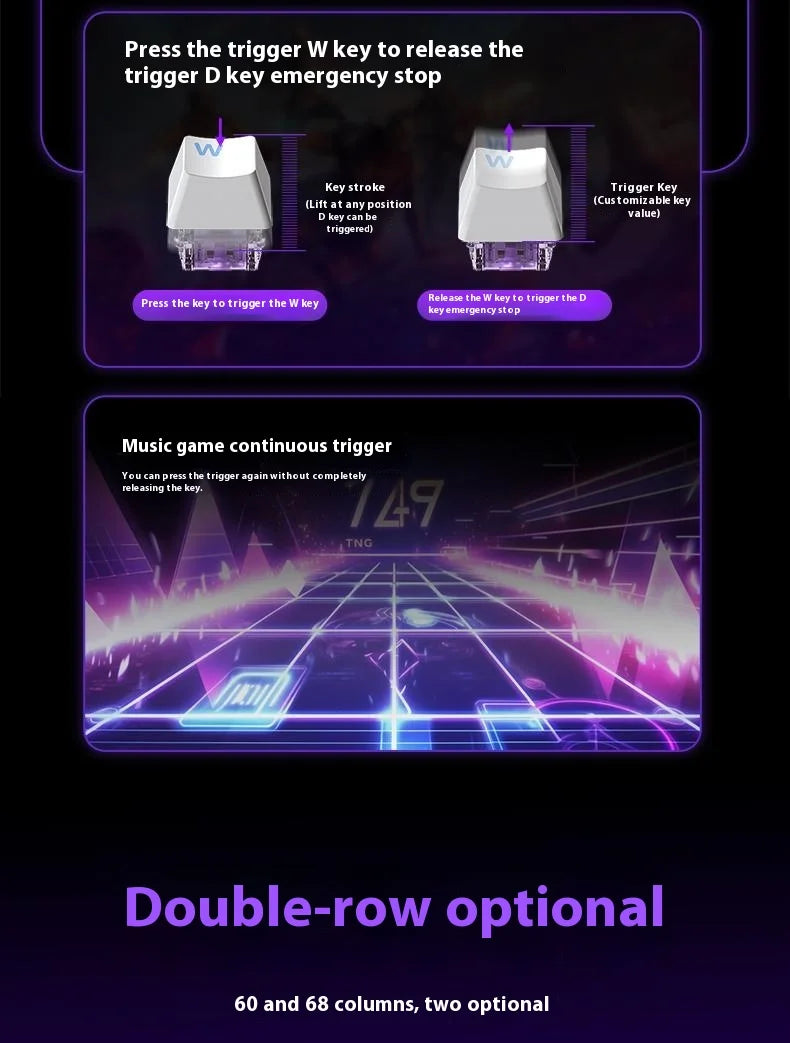 AULA WIN60 WIN68 HE Magnetic Wired Keyboards Esports Rapid Trigger 8K Return RGB Hotswap Mechanical Keyboard for Pc Gamer Gifts