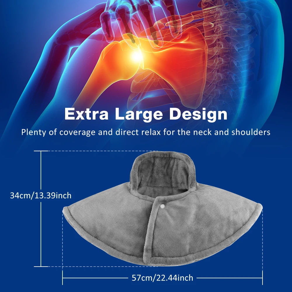 Electric Heating Neck Massager - Deep Tissue Muscle Recovery Tool Fascia Gun Tidesmit