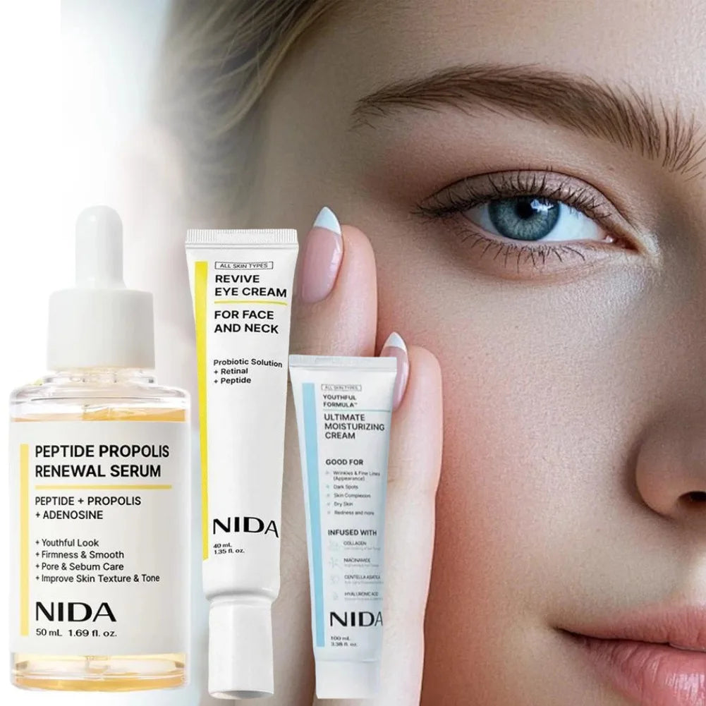 NIDA Propolis Peptide Facial Serum Nourishing Moisturizing Serum Face Original Skin Care Rejuvenation Firming&Smoothing Cream