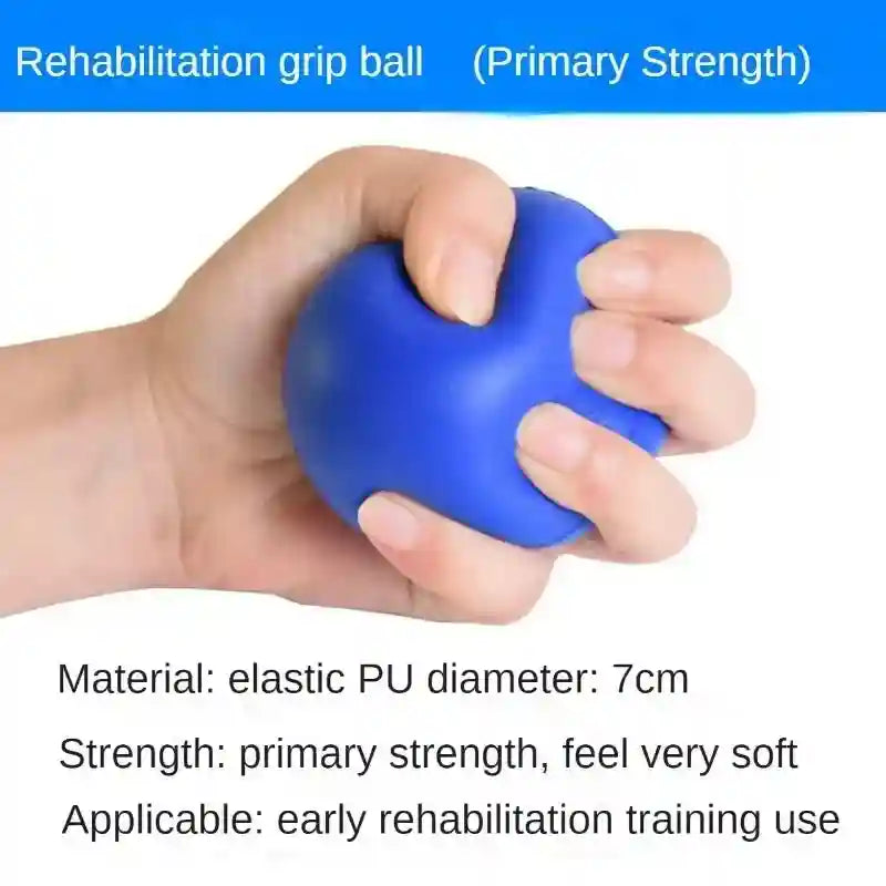 Hand Rehabilitation Ball - Finger Strength Trainer for Muscle Relief (Blue) Back Massage Instrument Tidesmit