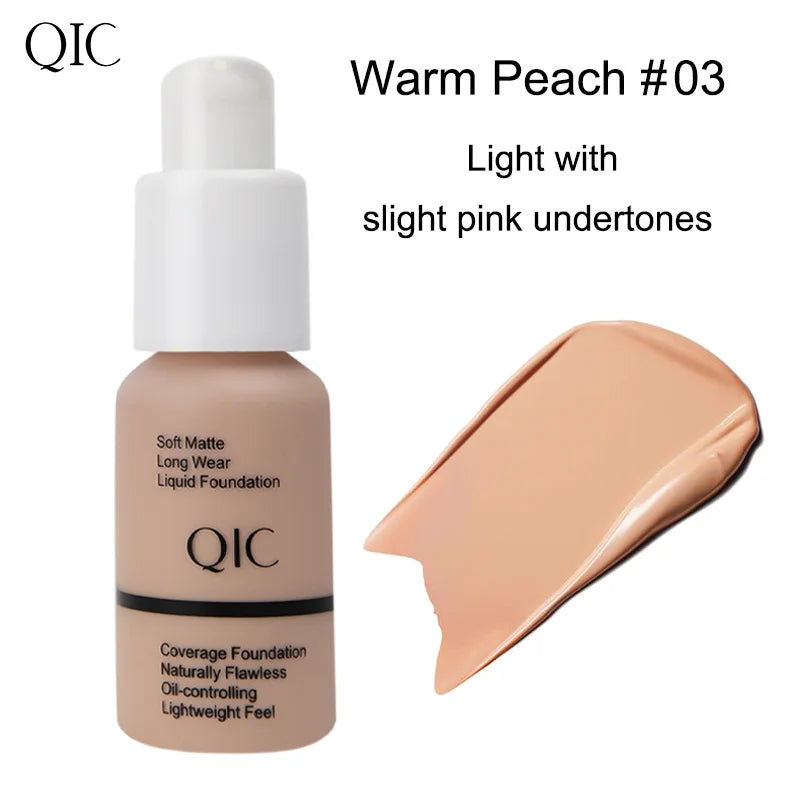 Tidesmit liquid foundation concealer in matte oil-control formula with waterproof finish and natural coverage