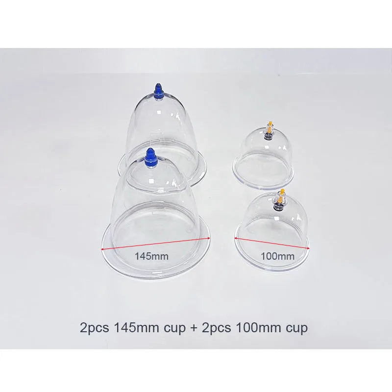 Breast Enhancement Vacuum Pump – Professional Lifting Suction Cup System Fascia Gun 145 100mm cup Tidesmit