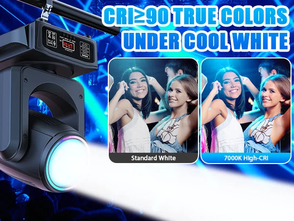 150W LED Moving Head Light RGB Beam Effect Lights DMX512 Stage Lighting Projector for Live Show Concert Bar Club Theater Wedding