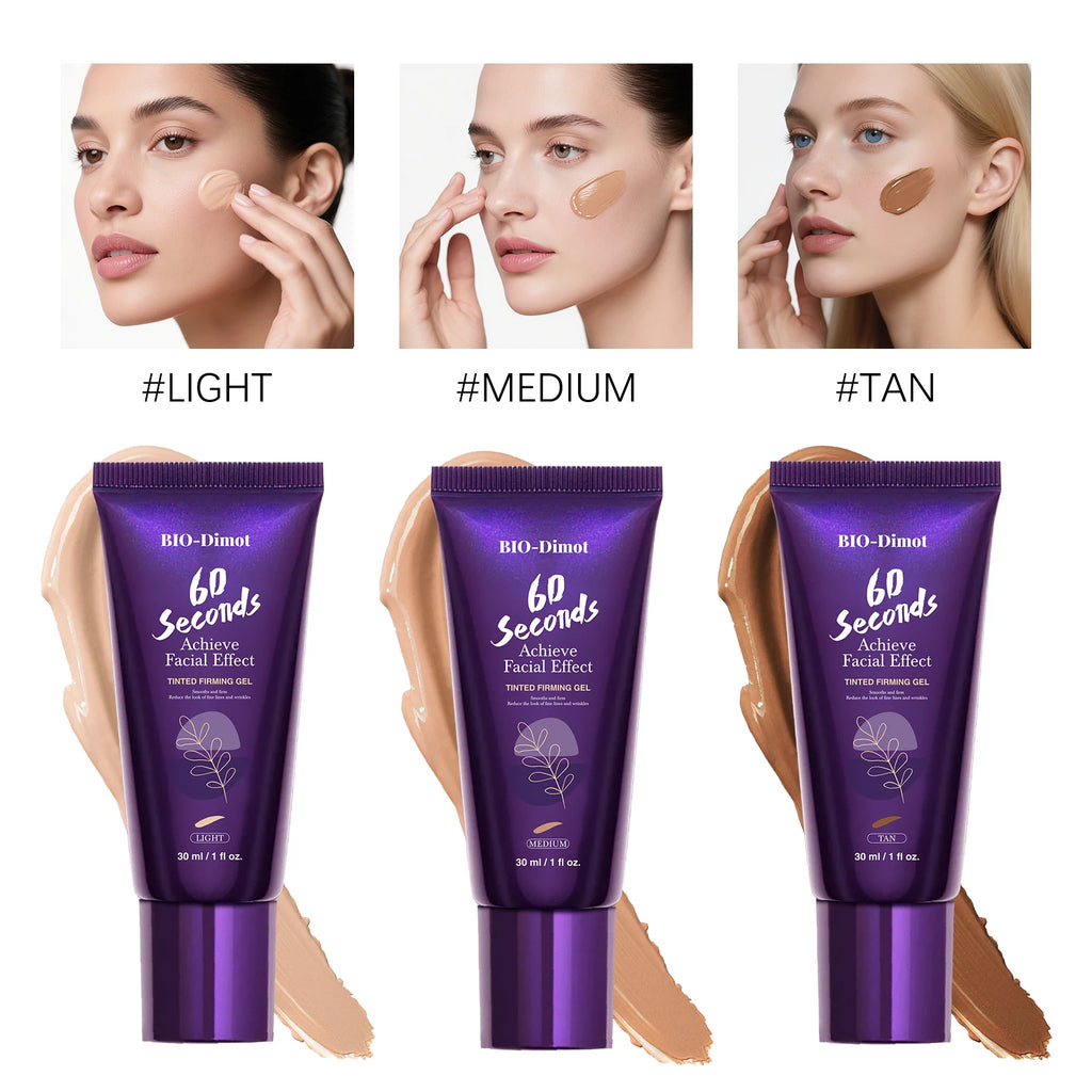 Tidesmit full coverage firming foundation texture close-up showing oil control waterproof makeup performance