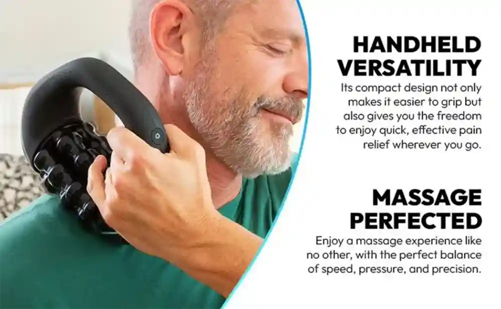 Electric Deep Tissue Massage Roller - 3-Speed Rechargeable Muscle Relief Massage Roller Tidesmit