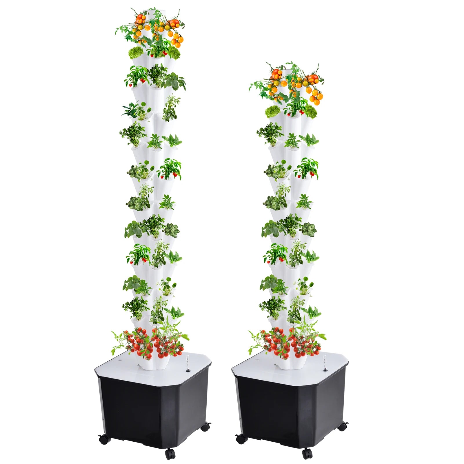 Hydroponics Growing Tower, Vertical Hydroponics Growing System with 50L Water Tank for Flowers Tomatoes