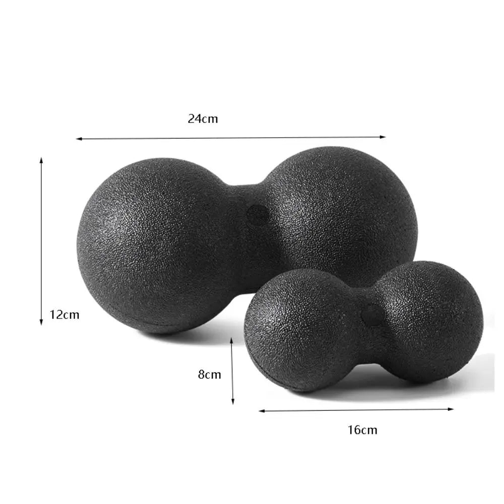 Double Lacrosse Massage Ball for Deep Tissue Myofascial Relief 12cm Back Massage Instrument Tidesmit