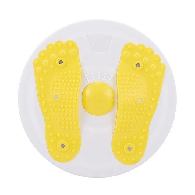 Waist Twisting Disc for Abdominal Toning - Magnetic Fitness Tool Body Shaping Massage Equipment Yellow Tidesmit