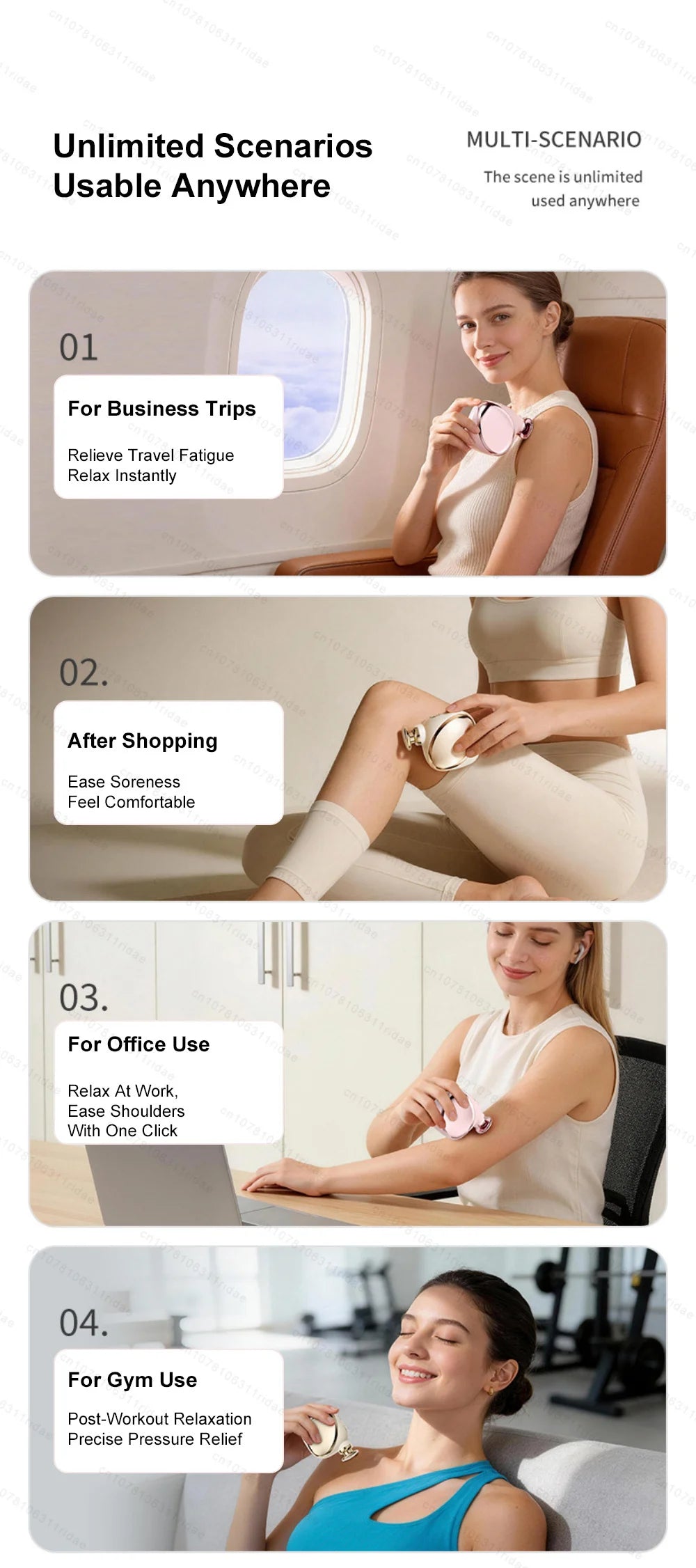 Mini Massage Gun - Portable Deep Tissue Therapy Device by Tidesmit Relaxation Treatment Tidesmit