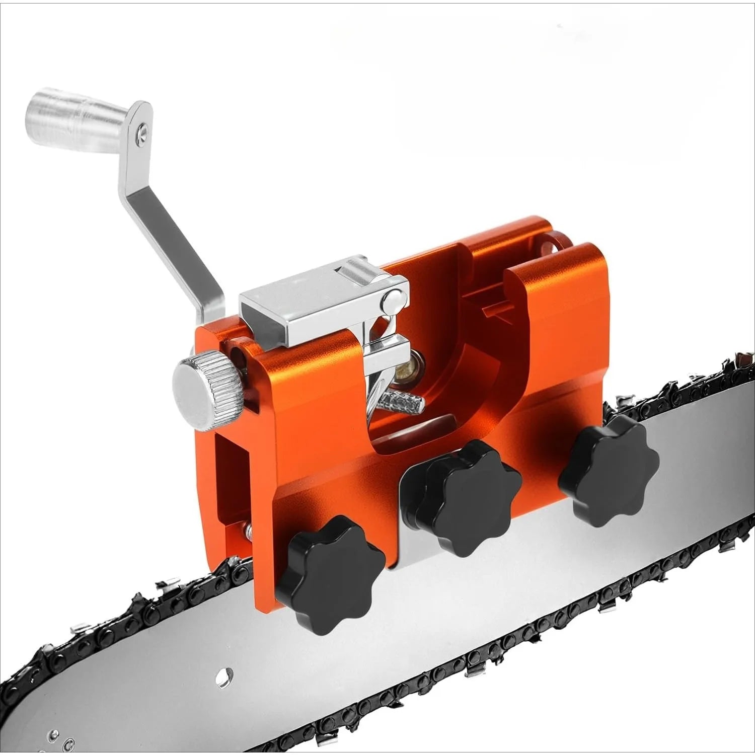 Fast  Chain Sharpener, Chainsaw Sharpener Kit, Portable Hand Crank Chainsaw Chain Sharpener Set, for All Kind Of Chain Saws