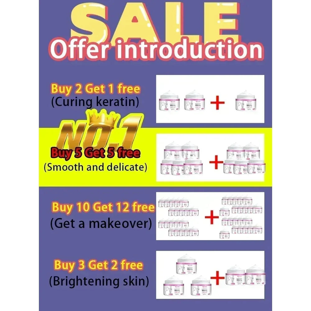 Niacinamide Body Whitening Cream For Underarm Bleaching Armpit Lightening Intimate Area Moisturizer Korean Skin Care Product