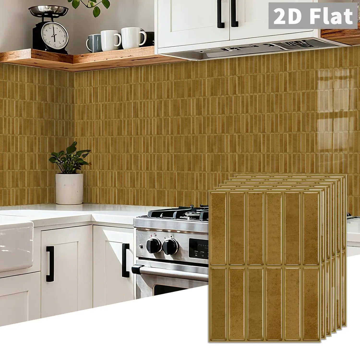 Self-adhesive tile decals, peel-and-stick tile stickers, splash-proof wall decor for kitchens and bathrooms, bedroom decor