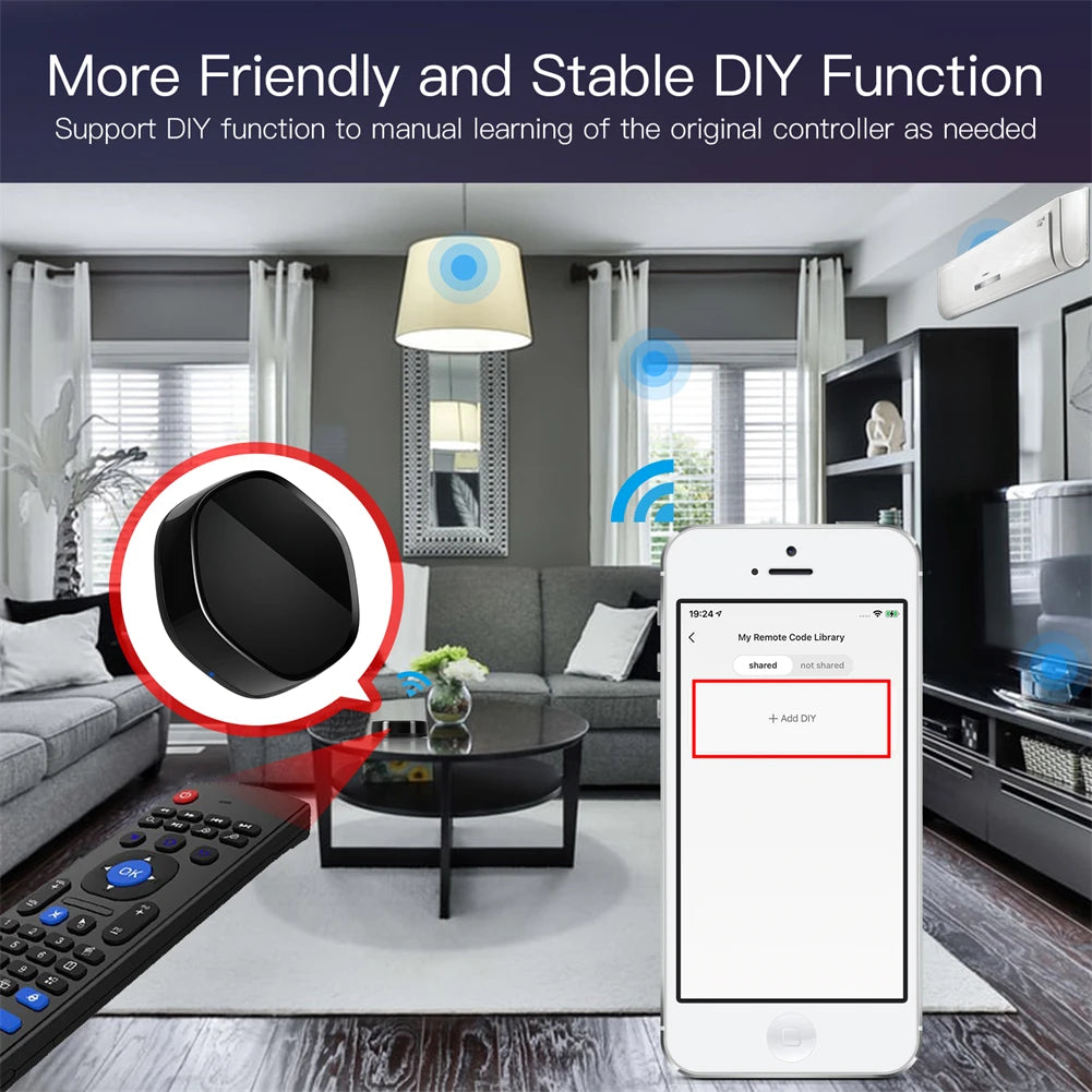 Smart ZigBee Gateway Hub IR Remote 2-in-1 for Alexa & Google Home Tidesmit