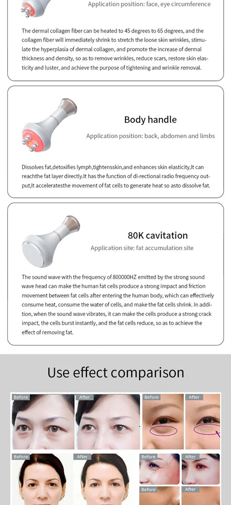 Ultrasonic Body Shaping Machine - Professional Firming & Toning Device Body Shaping Massage Equipment Tidesmit