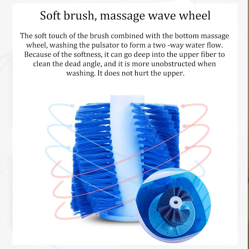 Tidesmit 110V portable shoe washing machine featuring UV blue light sterilization for small household laundry needs