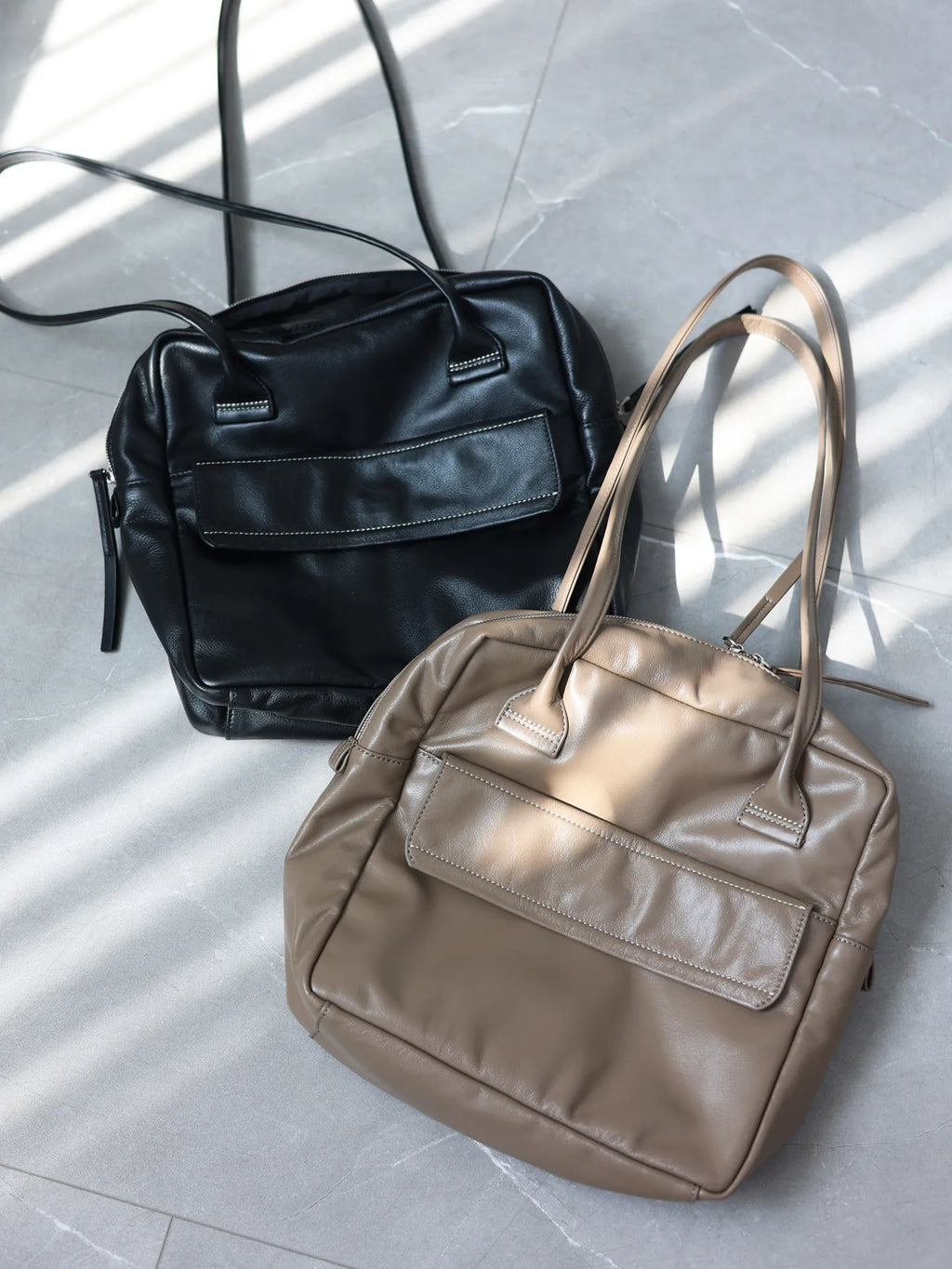 Soft Genuine Leather Women Single Shoudler Bags Small Size Zipper Tote Fashion Versatile Handbag Luxury Design