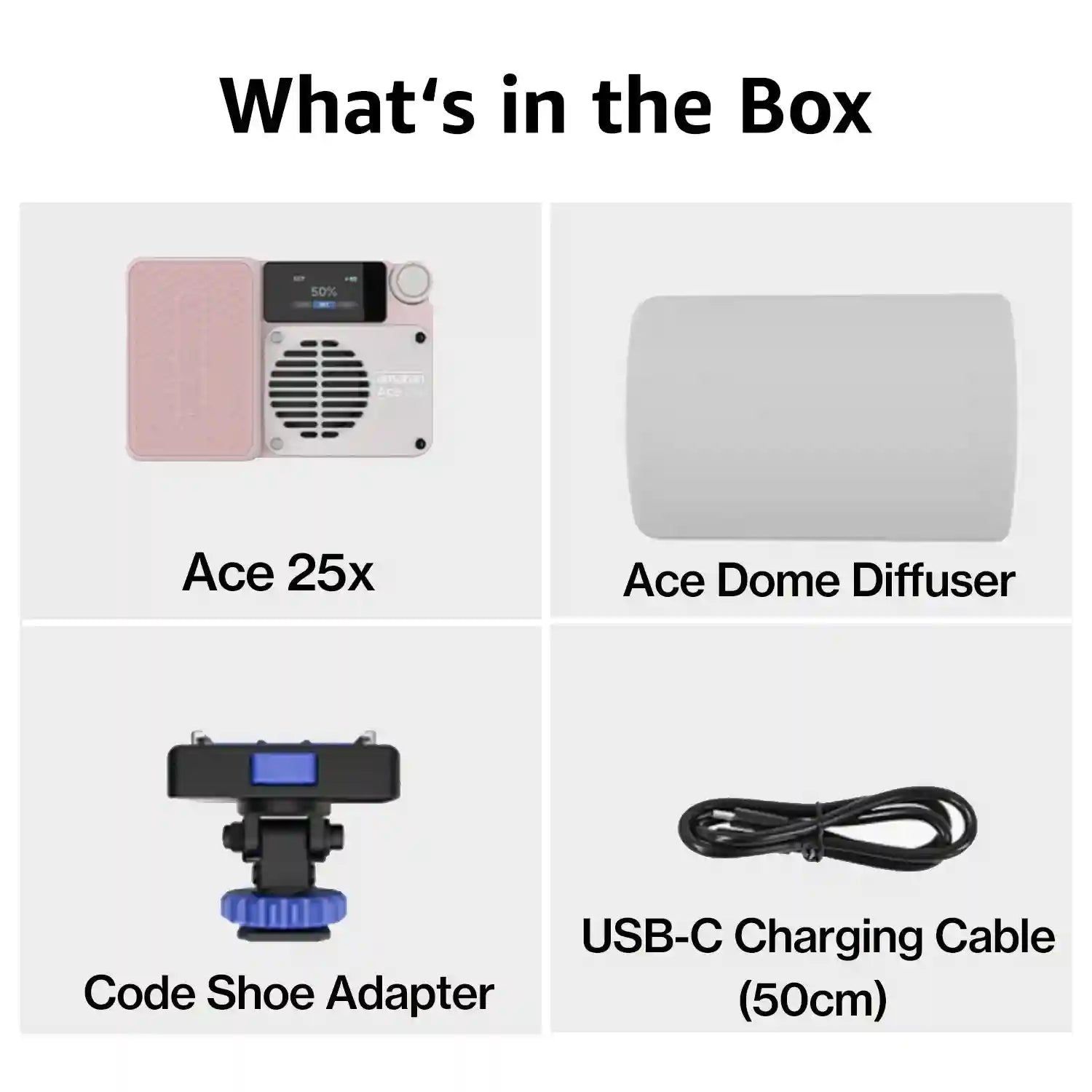 Amaran Ace 25x Pocket Bi-Color LED Video Light for Content Creators Ace 25x Pink Tidesmit