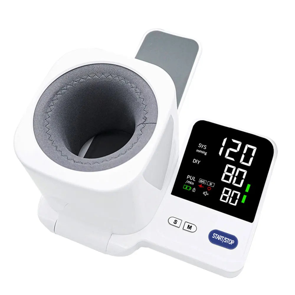 Desktop Blood Pressure Monitor, No Installation Required, Large LCD Backlit Display, Easy Home Use for Adults