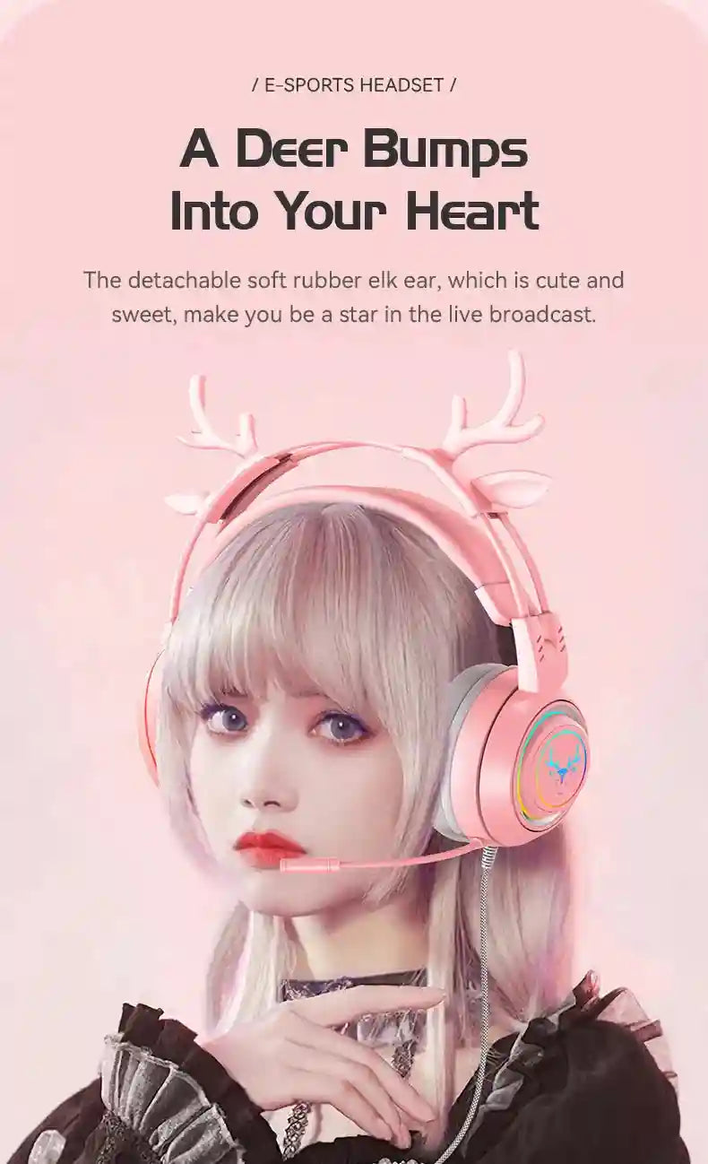 Wired Gaming Headphones Noise Cancelling Over-Ear Headset Tidesmit