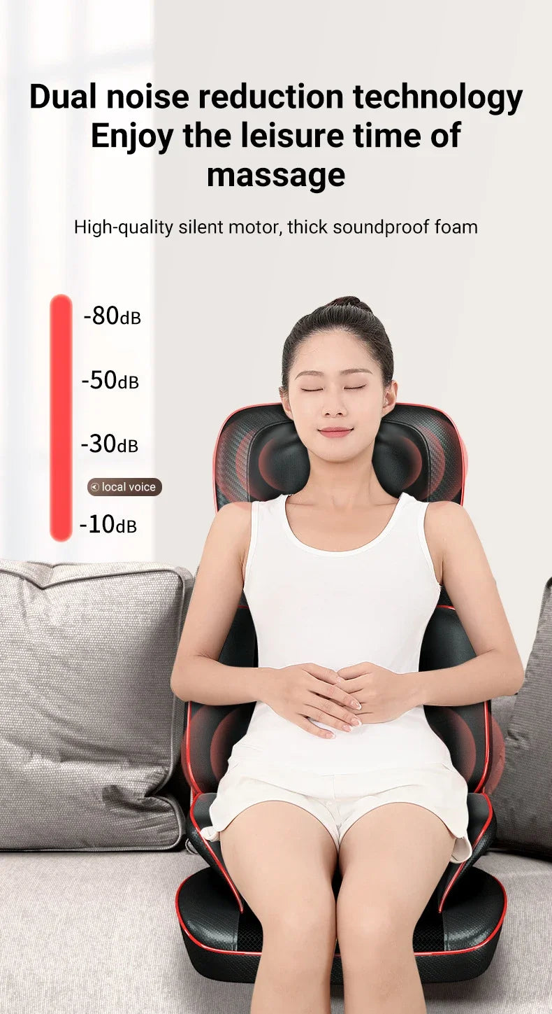 Electric Massage Pillow for Muscle Relief with Heat Therapy - QWW728 Massage Chairs Tidesmit