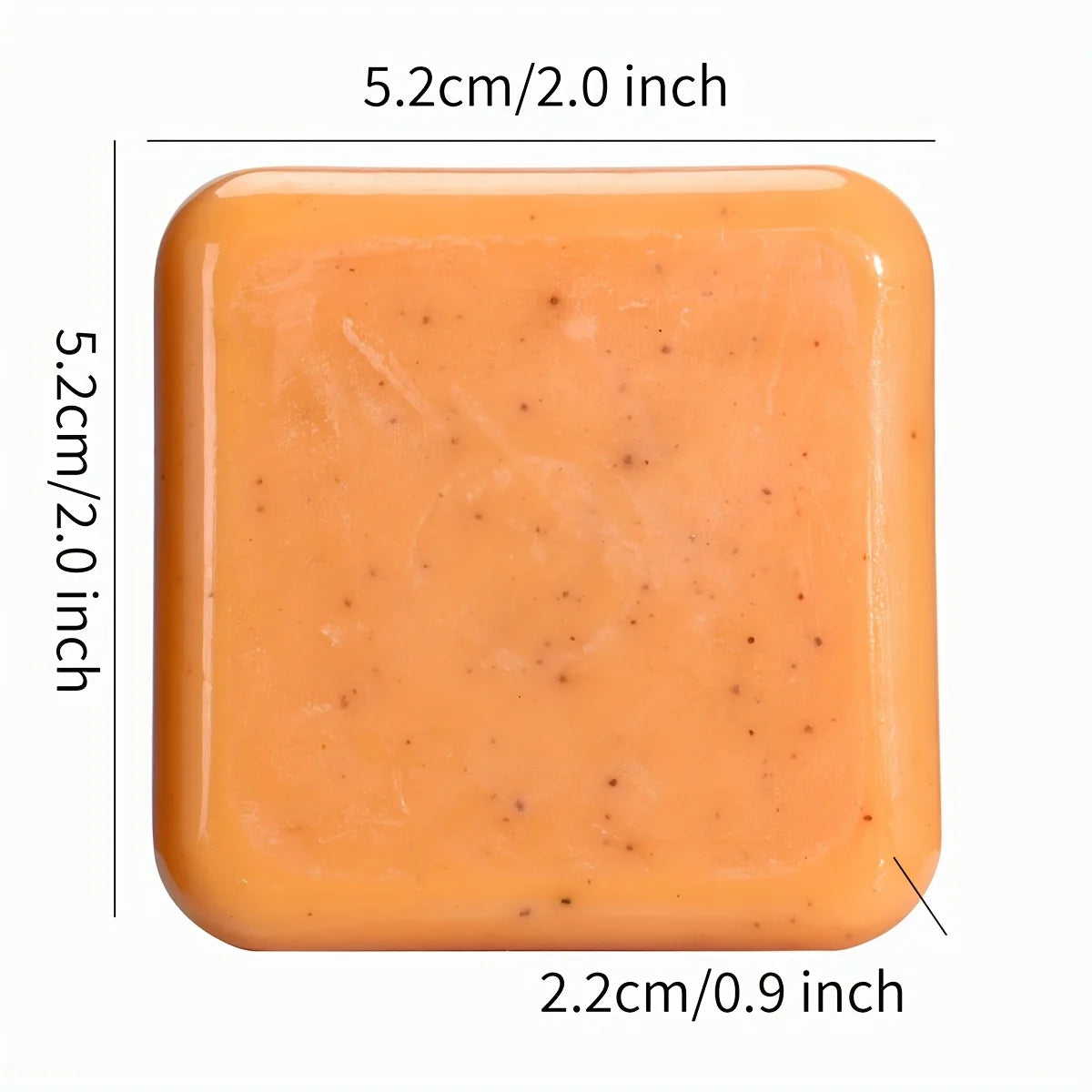 70g Turmeric Shaving and Cleansing Soap with Added Vitamin C to Make the Skin More Beautiful, Walnut Shell Powder Deeply Cleanses