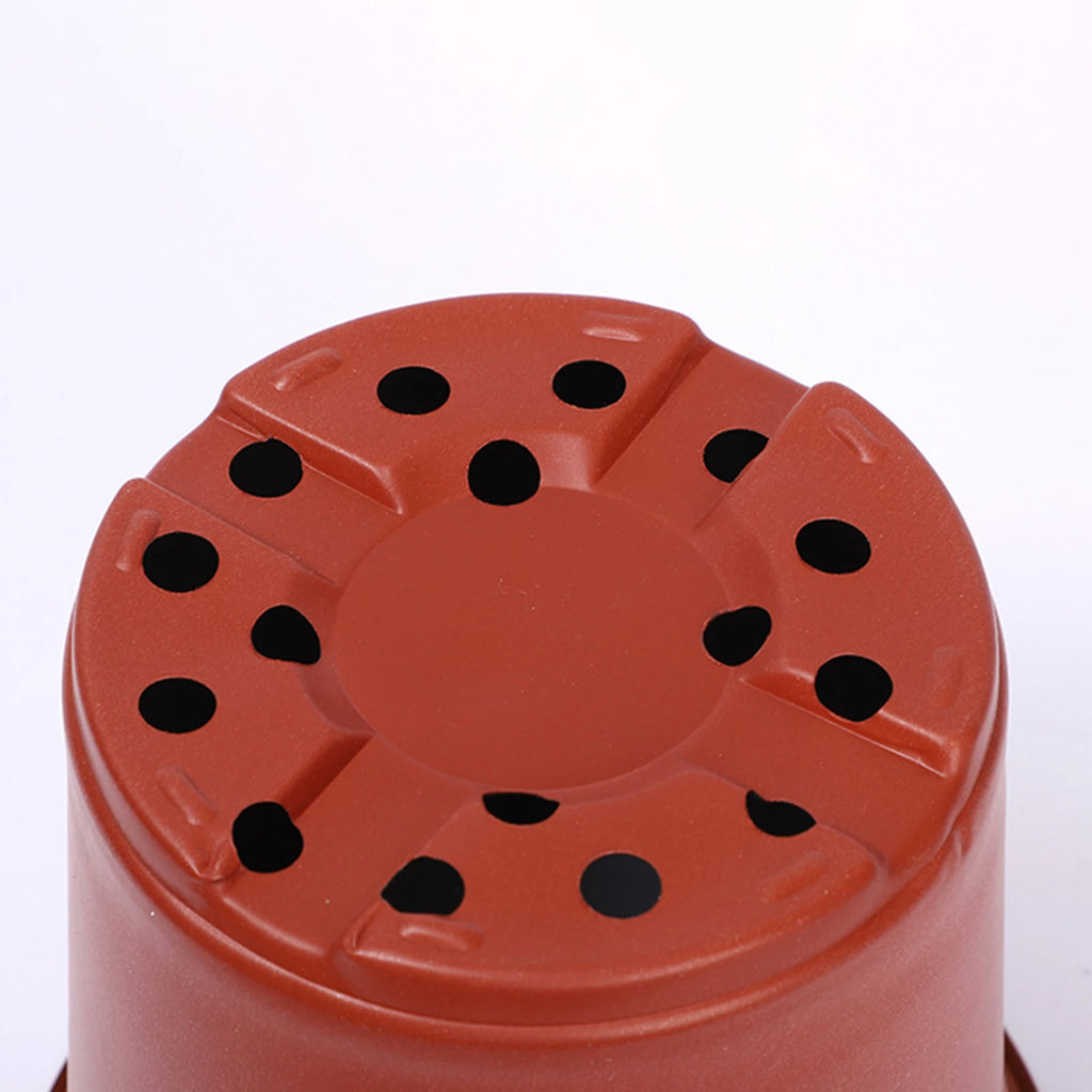 50/100PCS Plastic Plant Nursery Pots Seedling Flower Plant Container and Seed Starting Pots Gardening Pots 9/10/11/12/13/14 cm